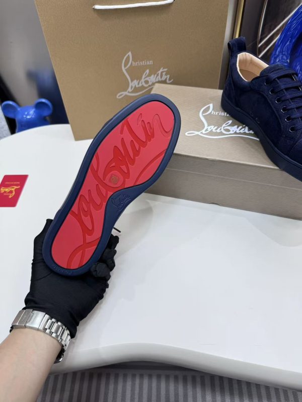 Christian Louboutin Navy Suede Couple's Shoes