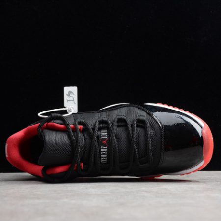 AIR JORDAN 11 RETRO LOW "BRED" BLACK/ RED mens 528895-012 - Image 10