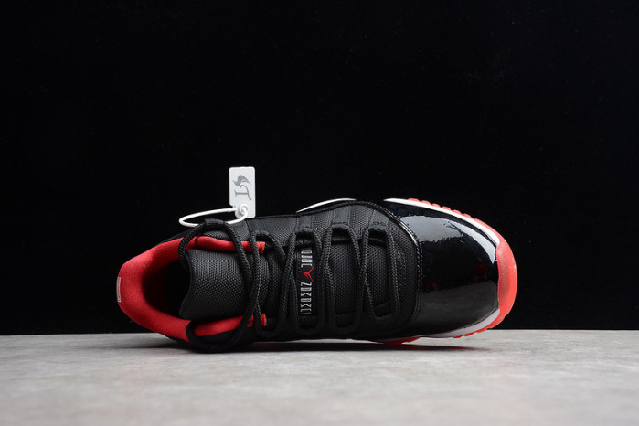 AIR JORDAN 11 RETRO LOW "BRED" BLACK/ RED mens 528895-012 - Image 10