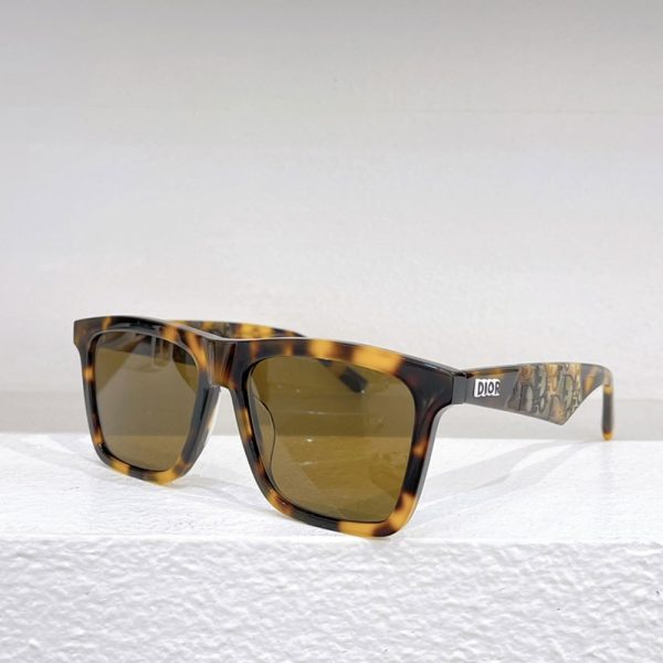 Dior Logo Leg Plate Frame sunglasses Top quality
