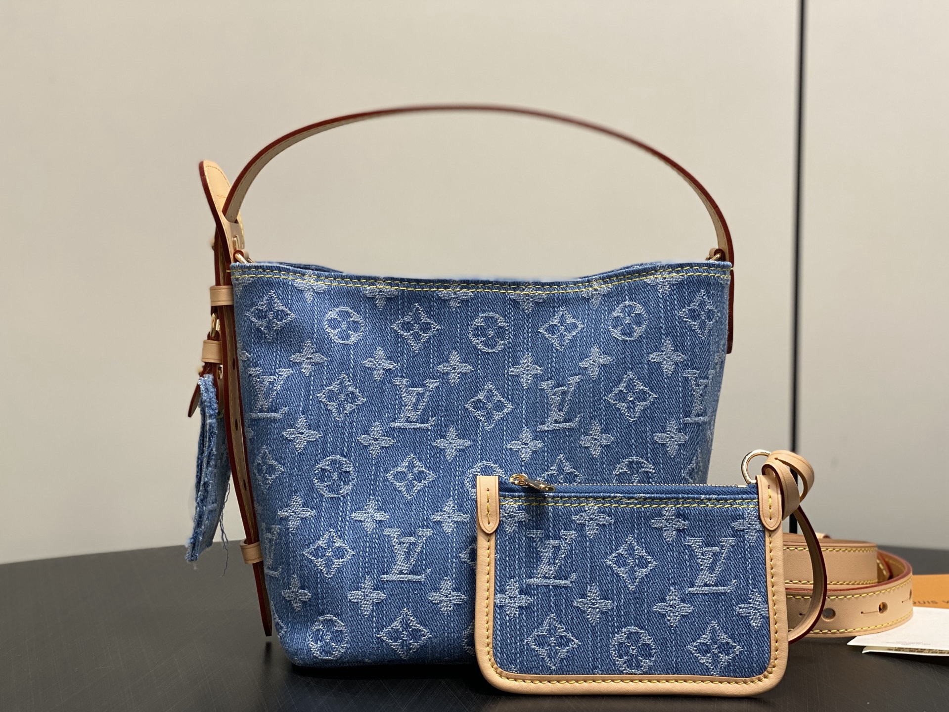 LV All In BB Monogram Denim Bag - Image 3