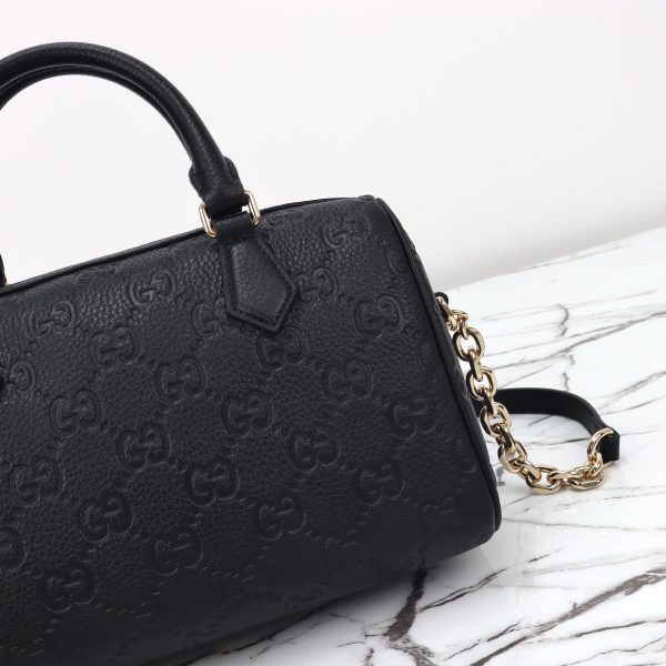 Gucci GG Emblem Medium Boston Black