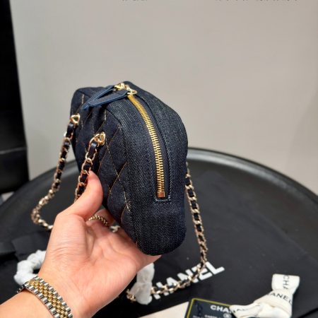 Chanel Denim Chain Bag - Image 6