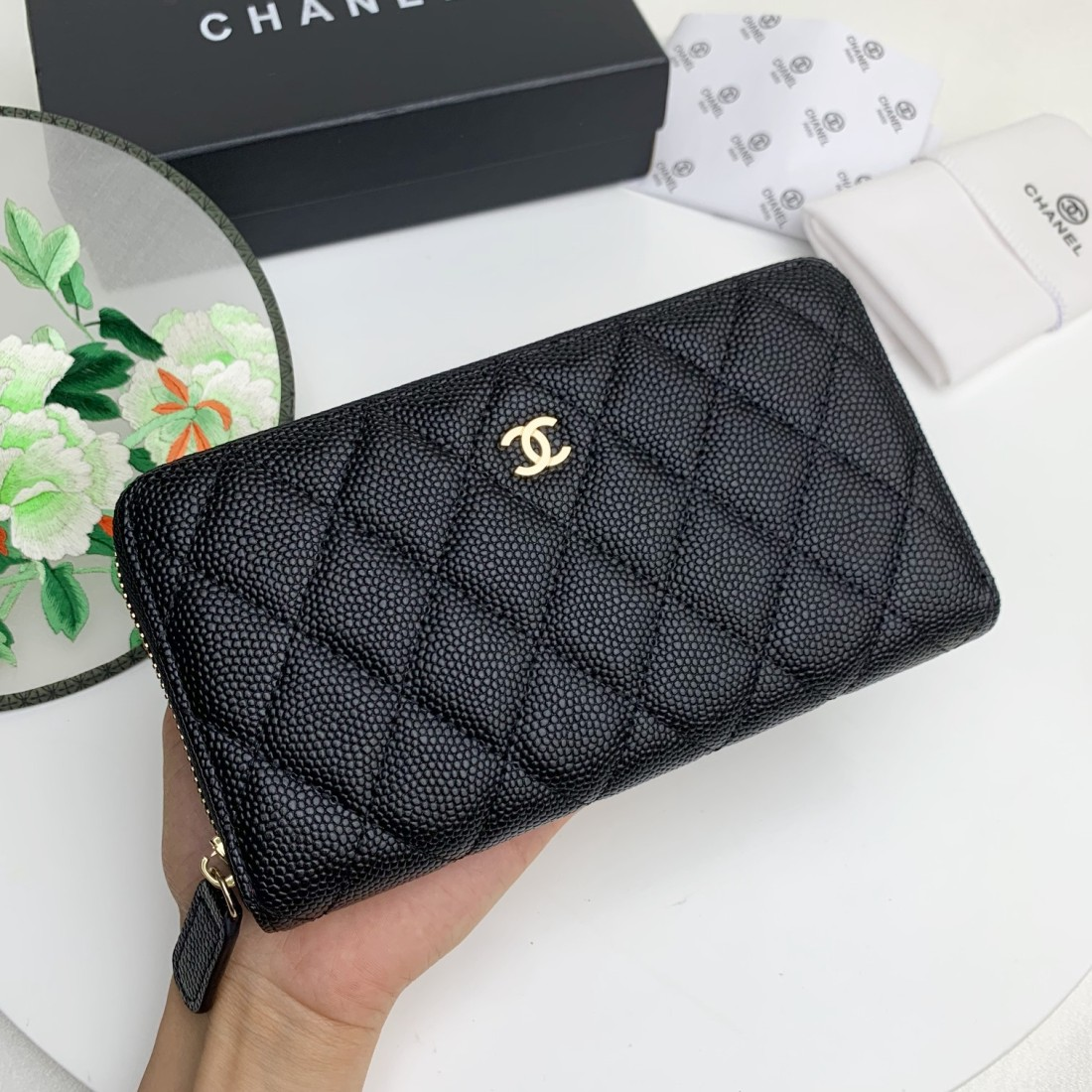 Chanel Classic Zipper Long Wallet - Image 3
