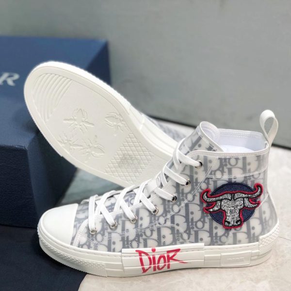 Dior B23 High Top Oblique Foxton Print