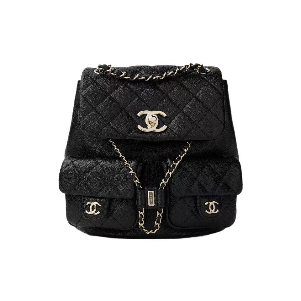 Chanel Caviar Double Pocket Backpack - Image 1