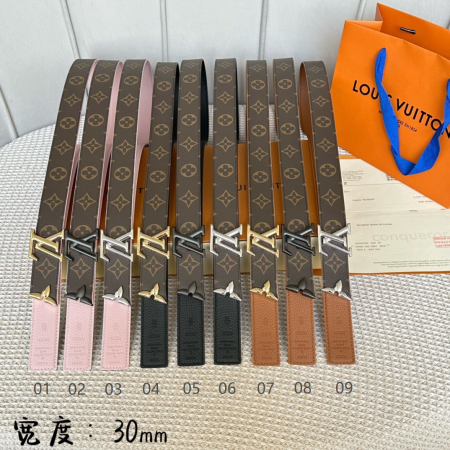 LV Pretty 30mm Reversible Belt Monogram