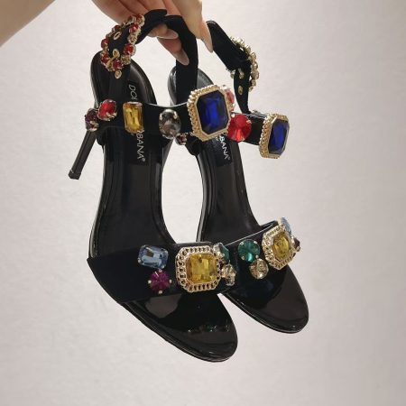 Dolce & Gabbana Straw Sandals - Image 2
