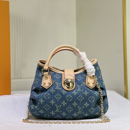 Lv Denim Tote Bag