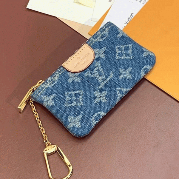 LV Jacquard Denim Key Bag