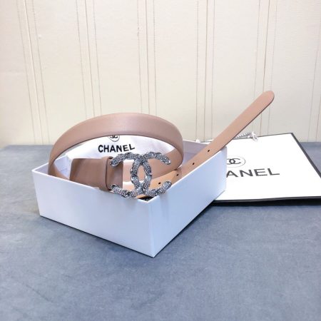 Chanel Belt With Double C Buckle Beige Women Belt 30MM - Image 5