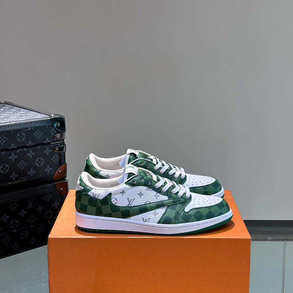 Travis Scott X Nike Air Jordan 1 Low X LV Sneakers - Image 5