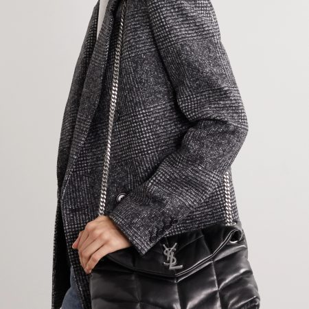 SAINT LAURENT Loulou Puffer small quilted leather shoulder bag black - Image 4