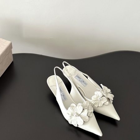 Jimmy Choo 3CM Stiletto Building And Baotou Slide Sandal - Image 5