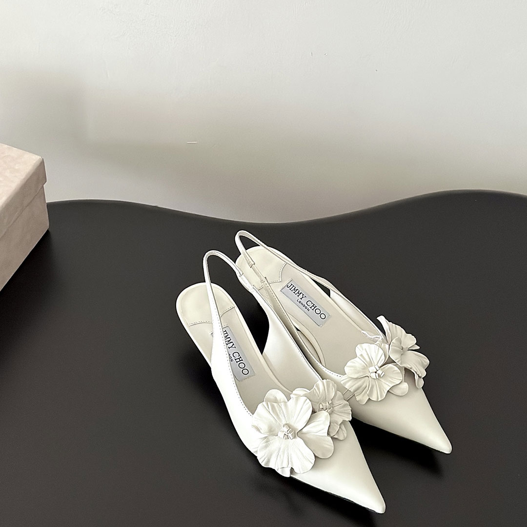 Jimmy Choo 3CM Stiletto Building And Baotou Slide Sandal - Image 5