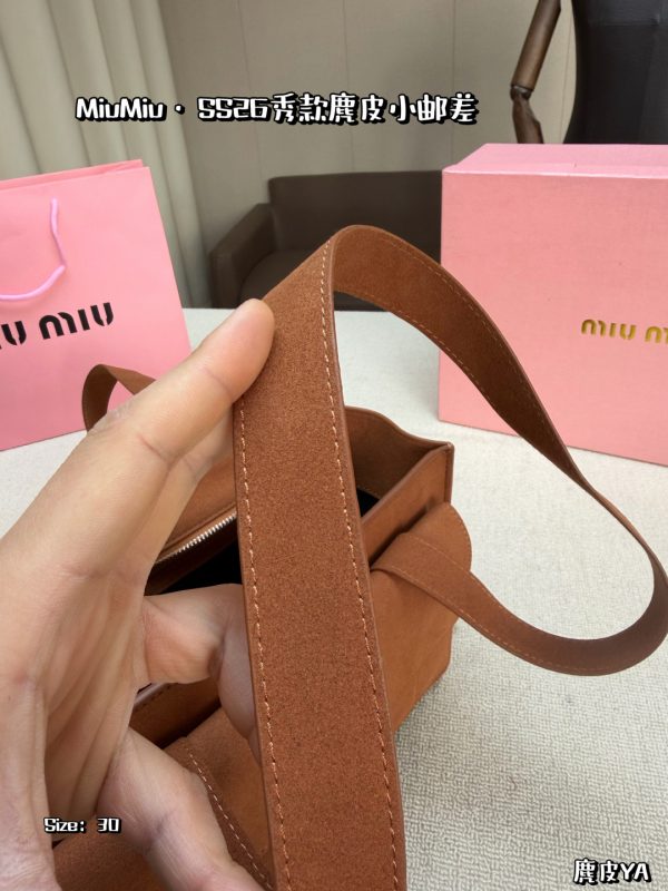 Miu Miu Beau Suede Shoulder Bag