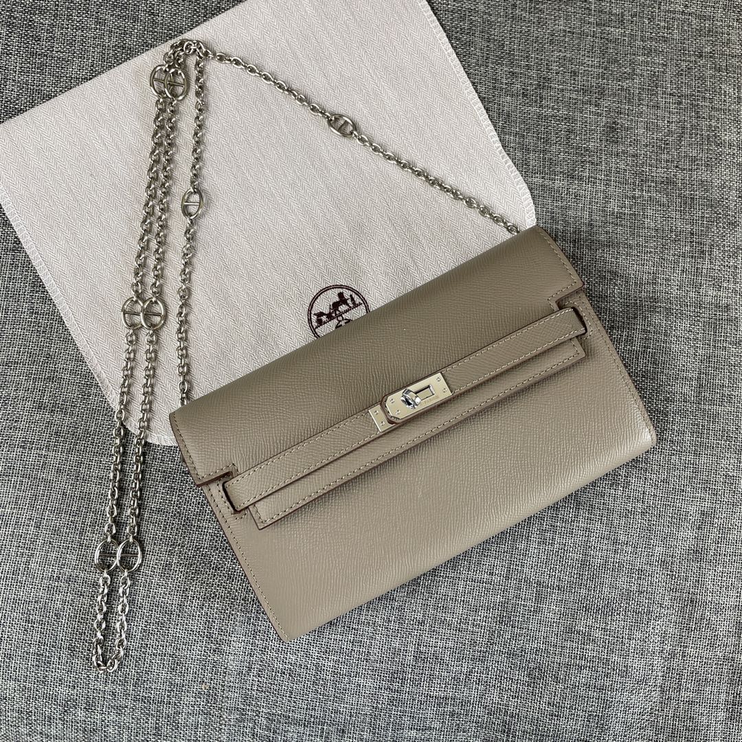 Hermes Kelly Chain Purse Bag - Image 10