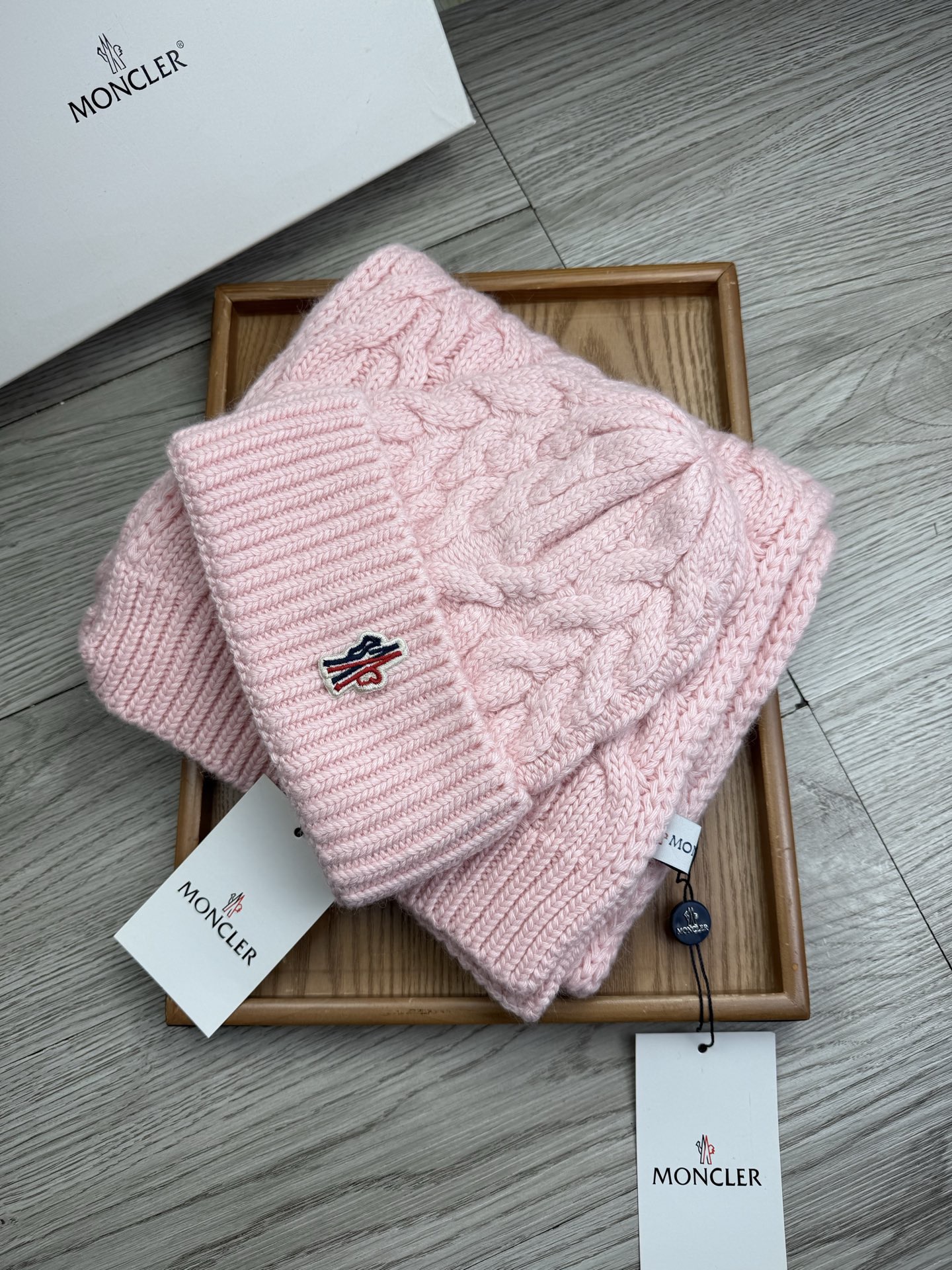 Moncler Winter Hats + Scarves - Image 3