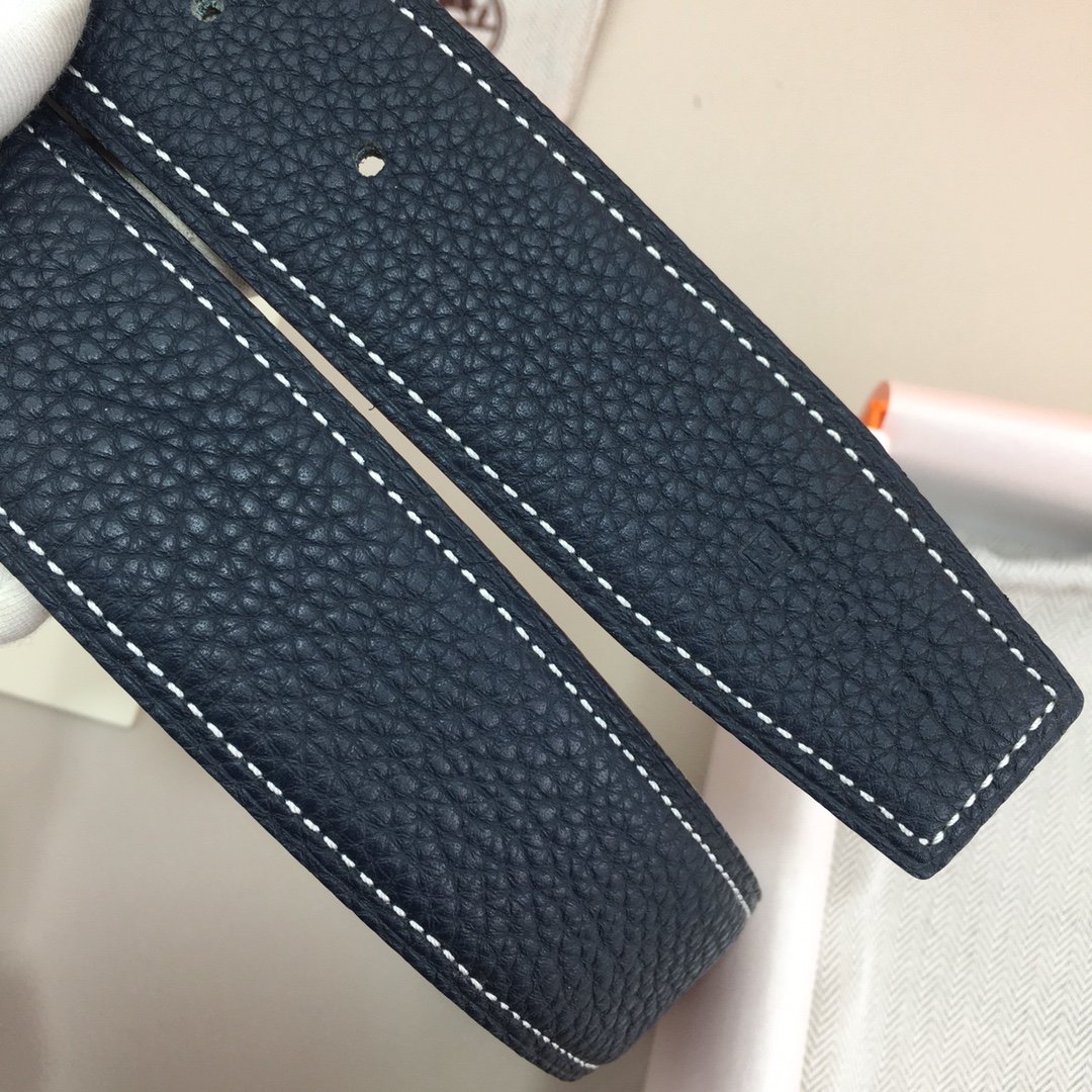 Hermes H Belt Buckle & Reversible Black For Women, Women Belt 380MM - Image 5