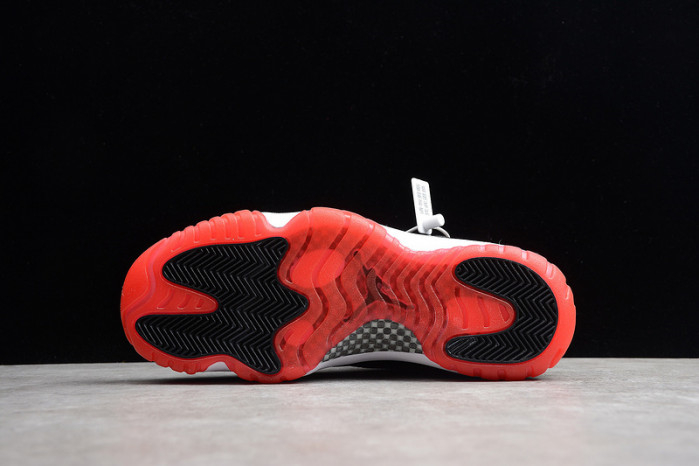 AIR JORDAN 11 RETRO LOW "BRED" BLACK/ RED mens 528895-012 - Image 9