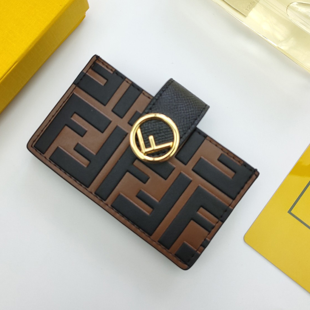 FENDI Embossed Letter Card Holder - Image 4