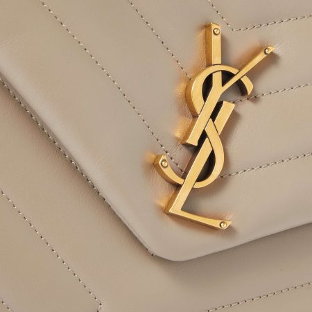 SAINT LAURENT Loulou medium quilted leather shoulder bag brown - Image 2