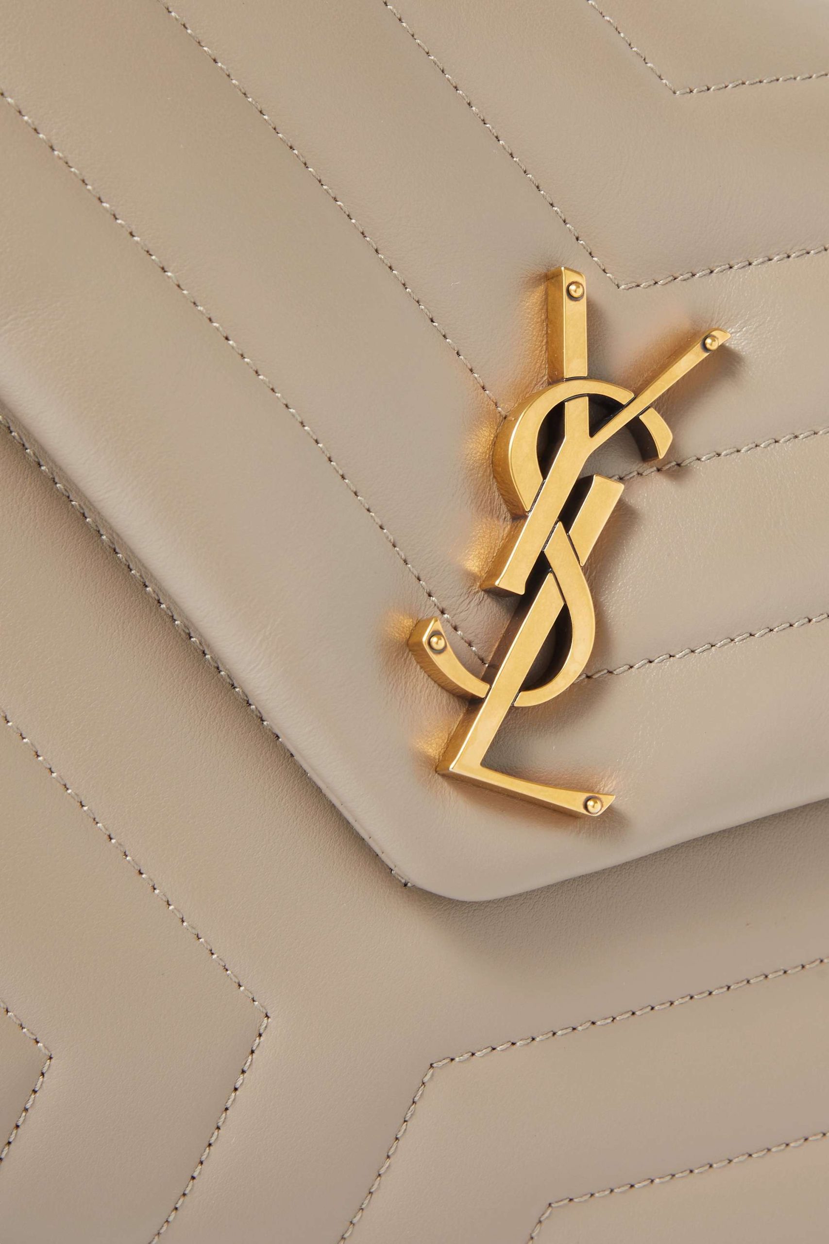 SAINT LAURENT Loulou medium quilted leather shoulder bag brown - Image 2