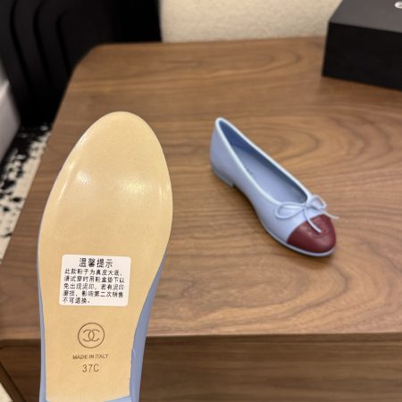 Chanel 26S Matthieu Blazy's Ballet Flats Burgundy Blue - Image 8