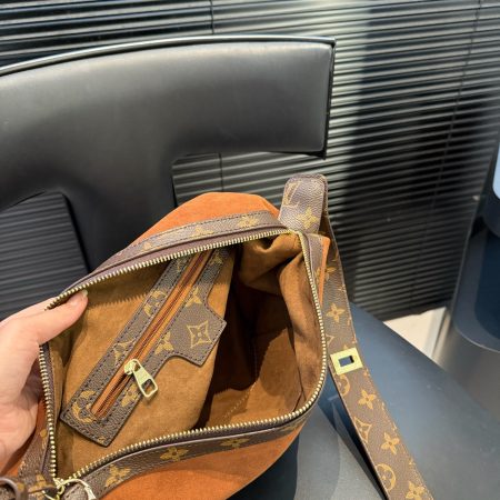 LV Suede Hobo Bag - Image 4
