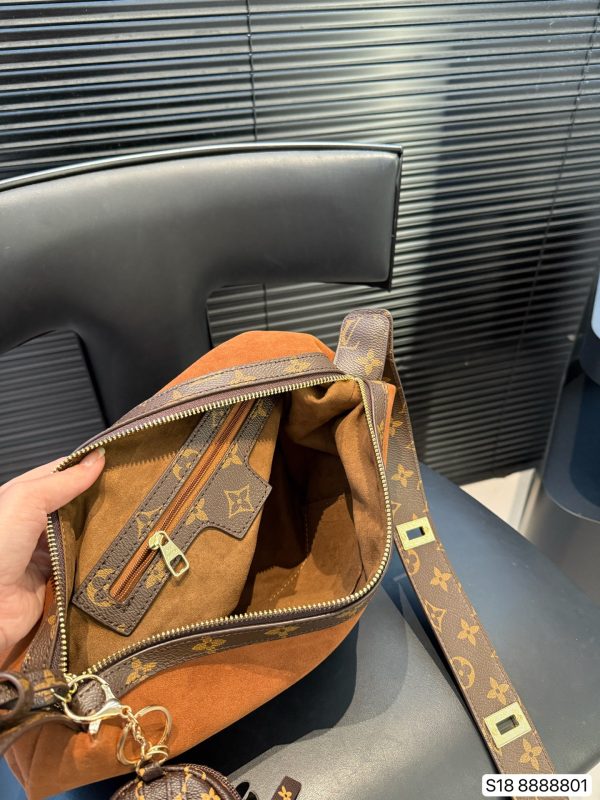 LV Suede Hobo Bag