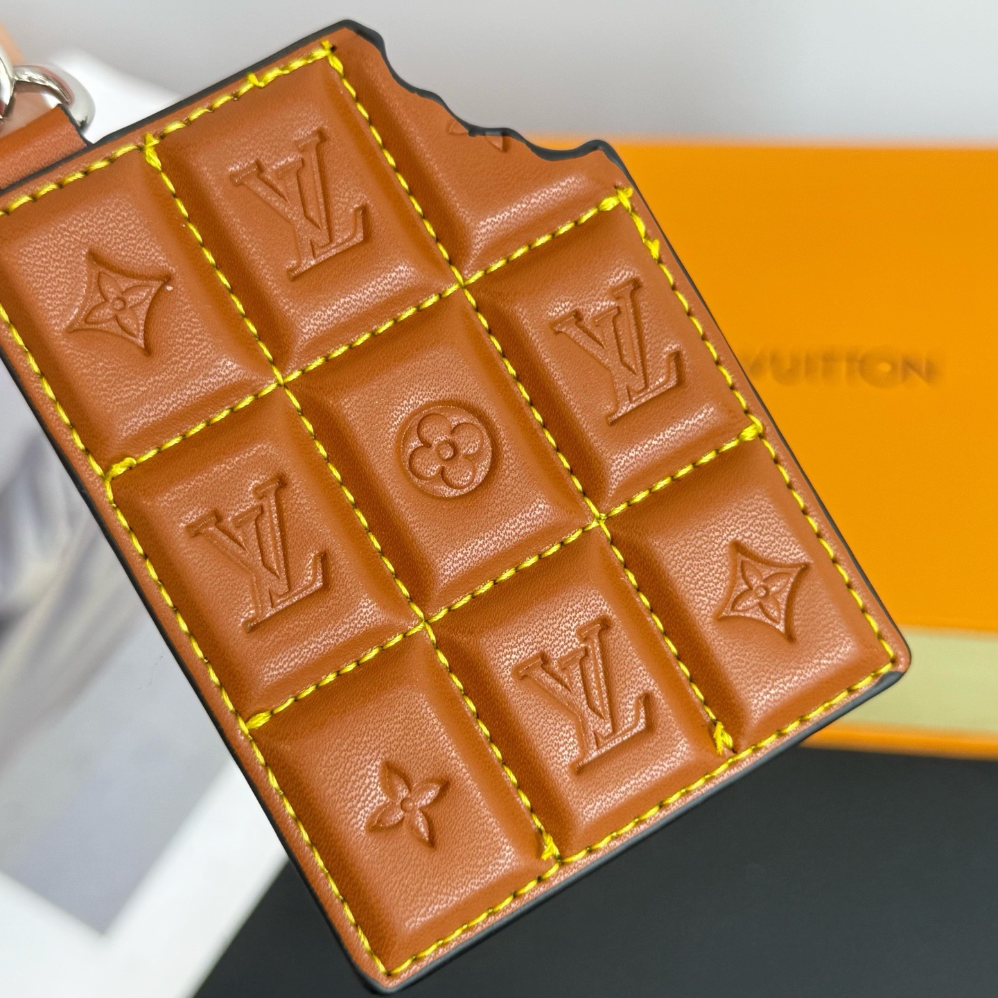 LV Chocolate Bar Figurine Key Holder And Bag Charm - Image 7