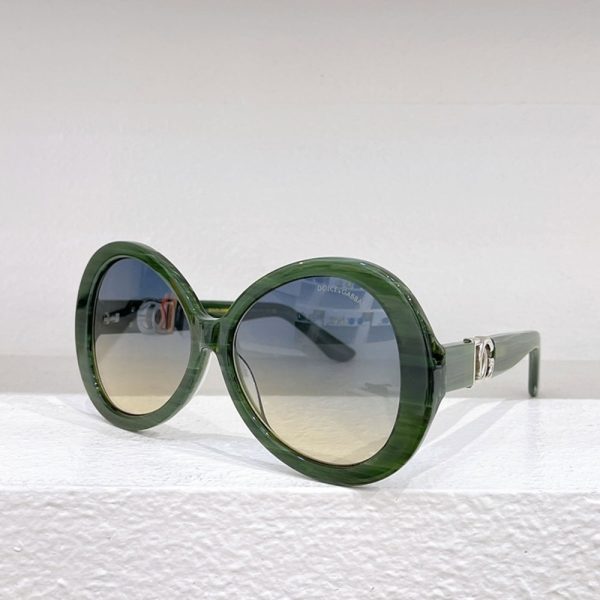 DOLCE & GABBAN DG Mirror leg Hollowed out Logo Sunglasses Top quality