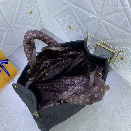 LV Econyl Monogram Pillow OnTheGo Tote Bag Mirror Version - Image 9