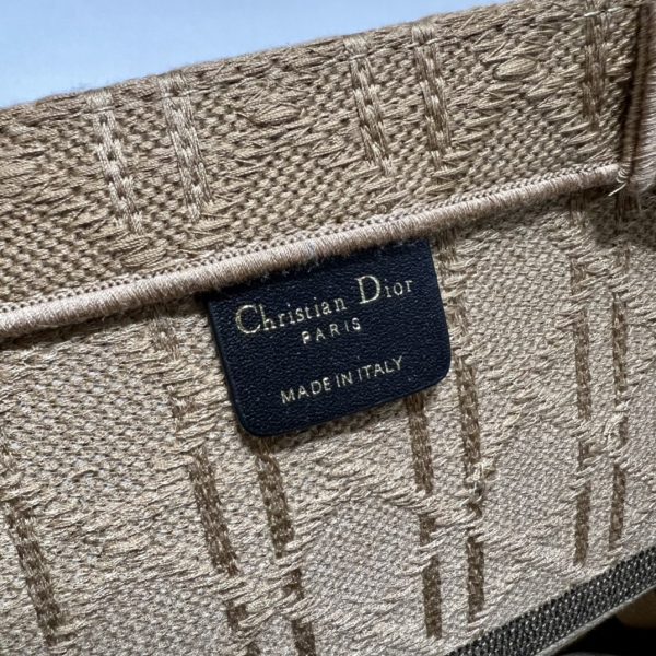 Dior Book Tote Large Natural Cannage Raffia