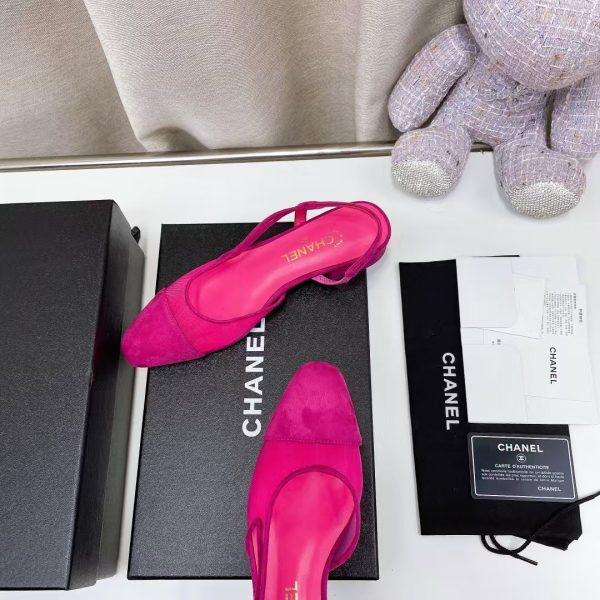 Chanel Slingbacks Pink Fuschia