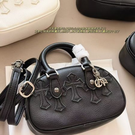 Chrome Hearts Classic Black Bowling Bag