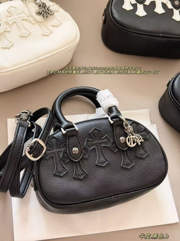 Chrome Hearts Classic Black Bowling Bag
