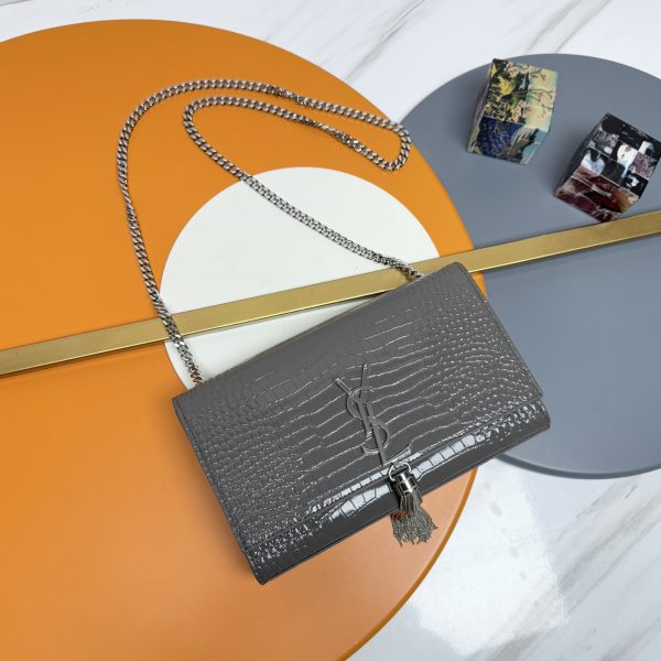 YSL Kate 24cm Crocodile Pattern Bag - 10A