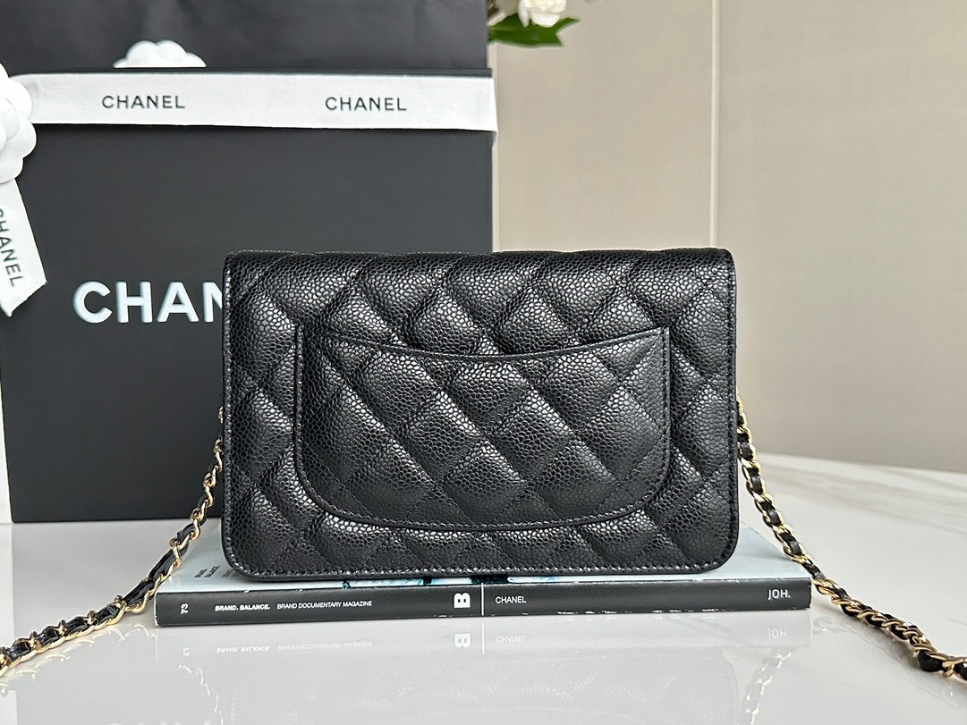 Chanel Classic Wallet on Chain Quilted Caviar - Image 3