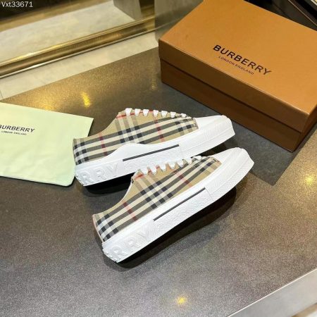 Burberry Men's Jack Check Low Top Tennis Sneakers - Image 3