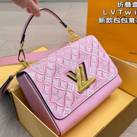 LV Calfskin Since 1854 Embroidered Twist MM - Image 3