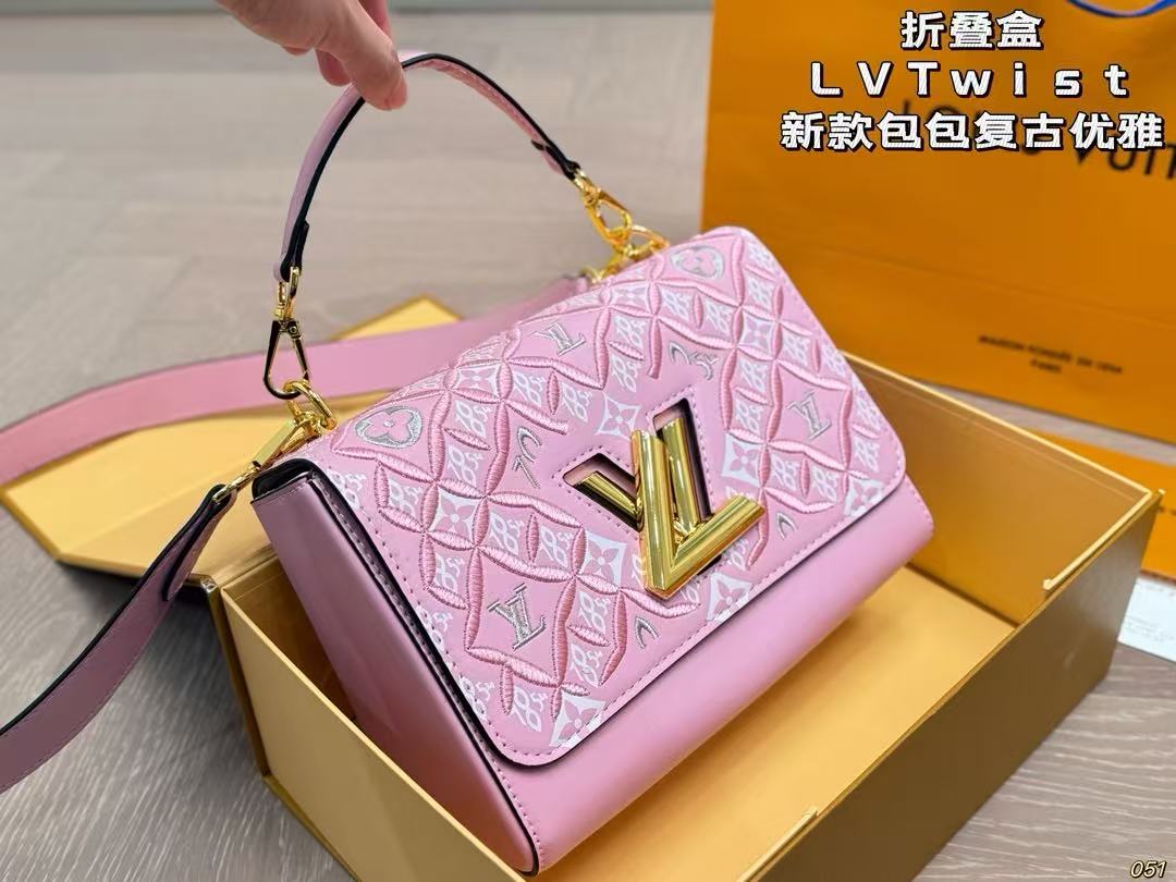 LV Calfskin Since 1854 Embroidered Twist MM - Image 3