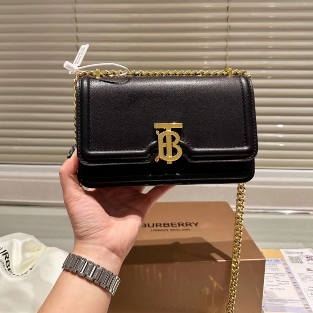 Burberry Single Shoulder Leather Bag Small - Image 3