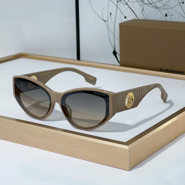 Buberry  Mirror leg Hollowed out Logo  Sunglasses Top quality