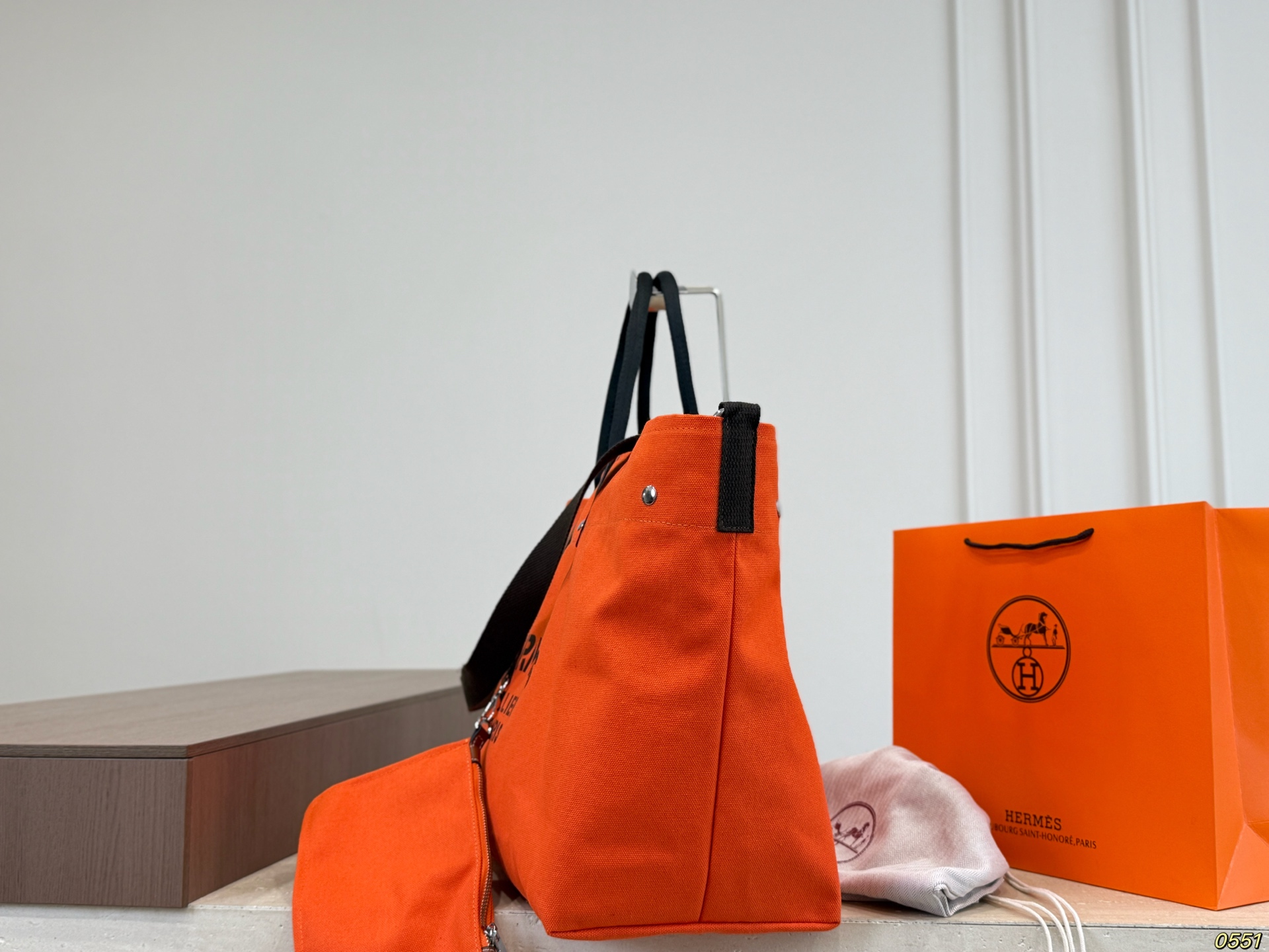 Hermas Canvas Tote Bag - Image 4