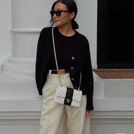 Chanel Belt With Ribbon Buckle Black Women Belt 30MM - Image 8