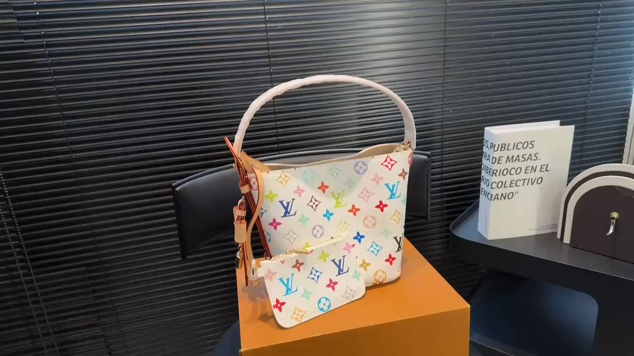 LV Takashi Murakami White Sancai BB Bucket Bag - Image 2
