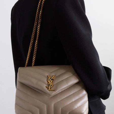 SAINT LAURENT Loulou small quilted leather shoulder bag black - Image 5