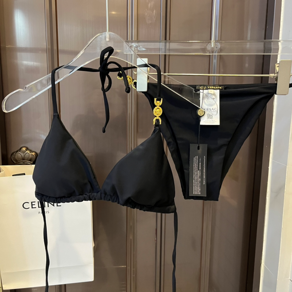 Versace Buckle Style Split Swimsuit Swimwear