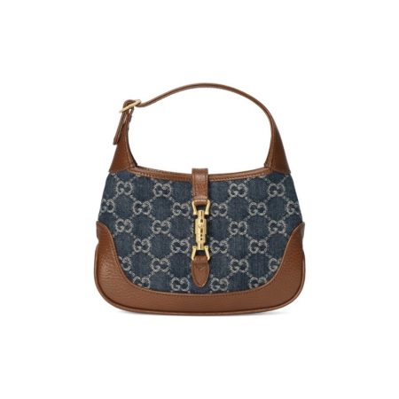 Gucci Jackie 1961 Canvas & Leather Shoulder Bags - Image 1